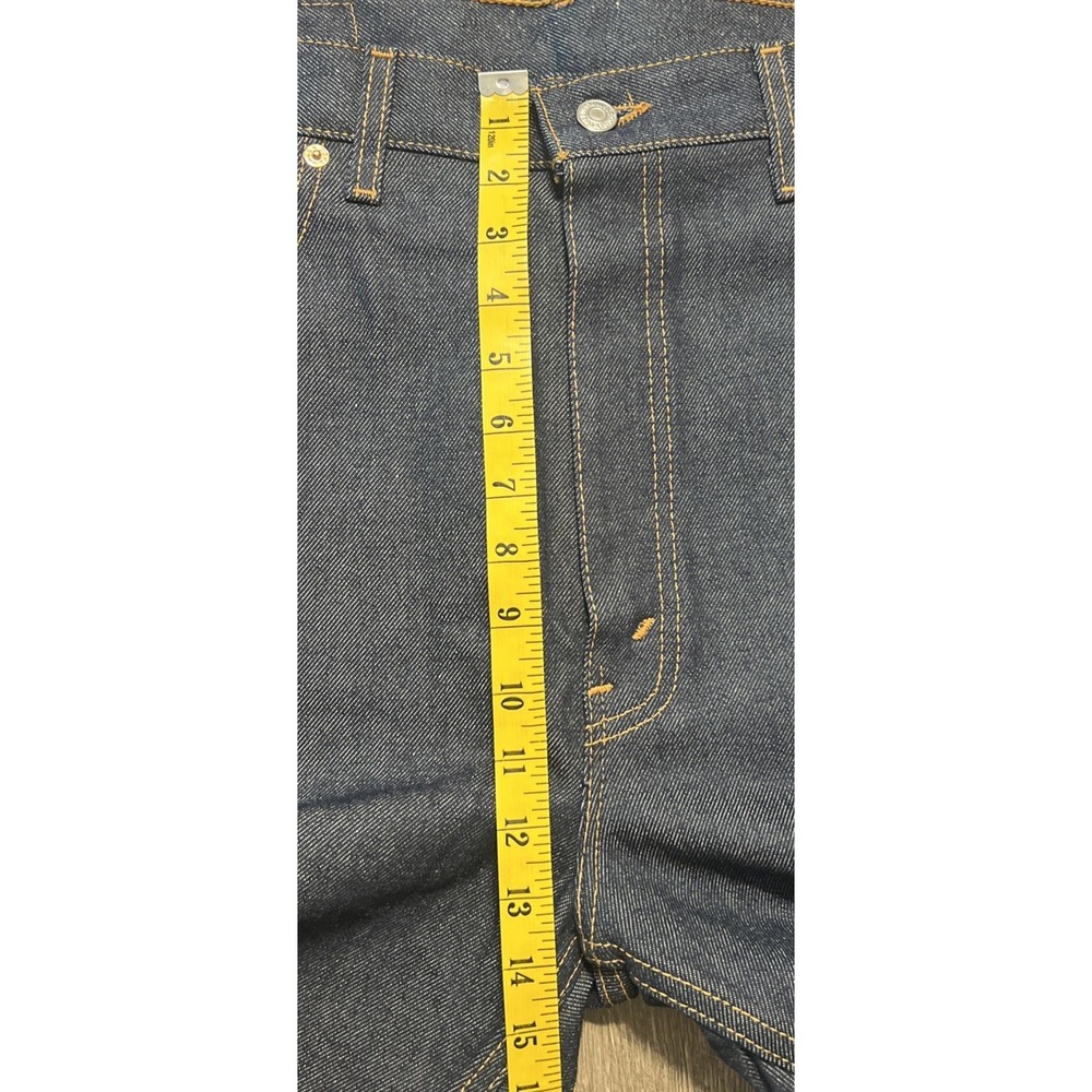 Vintage New Old Stock Y2K Levi's 505 Dark Wash Blue Jeans Size 38x36 (38x38) - Picture 7 of 12